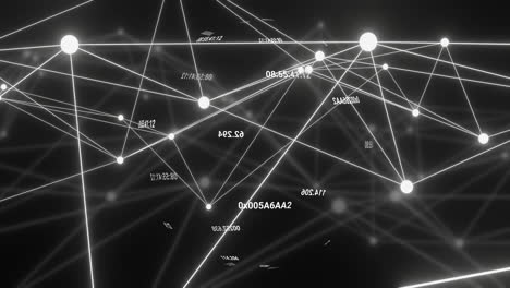 animación de números con red de conexiones
