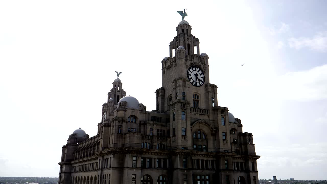 Liver building, liverpool, united kingdom, circa 9th June 2017