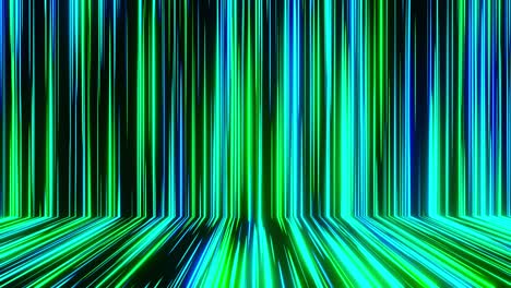 green and blue lines flow across the wall and floor. loop animation