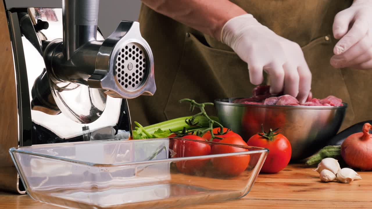 Preparing Ground Meat with Vegetables