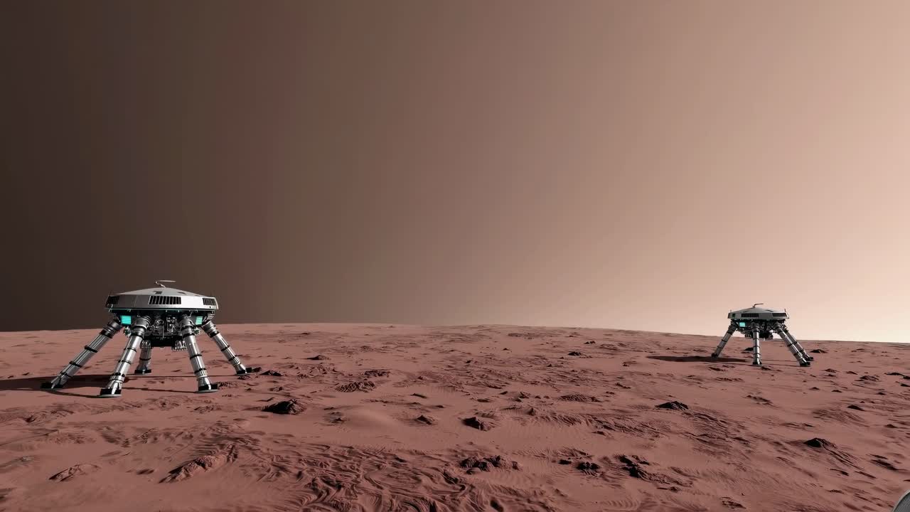 Mars-kulkijat Mars-maisemassa