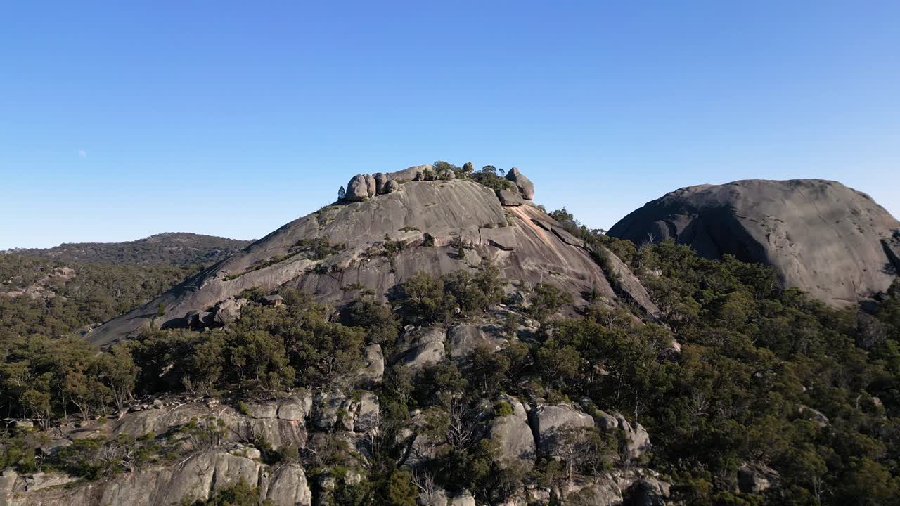 Aerial View of Majestic Mountains and Rock Formations
