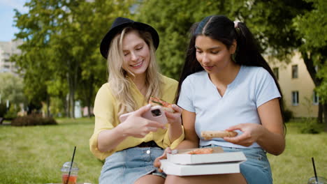 young girl friends having a good time together