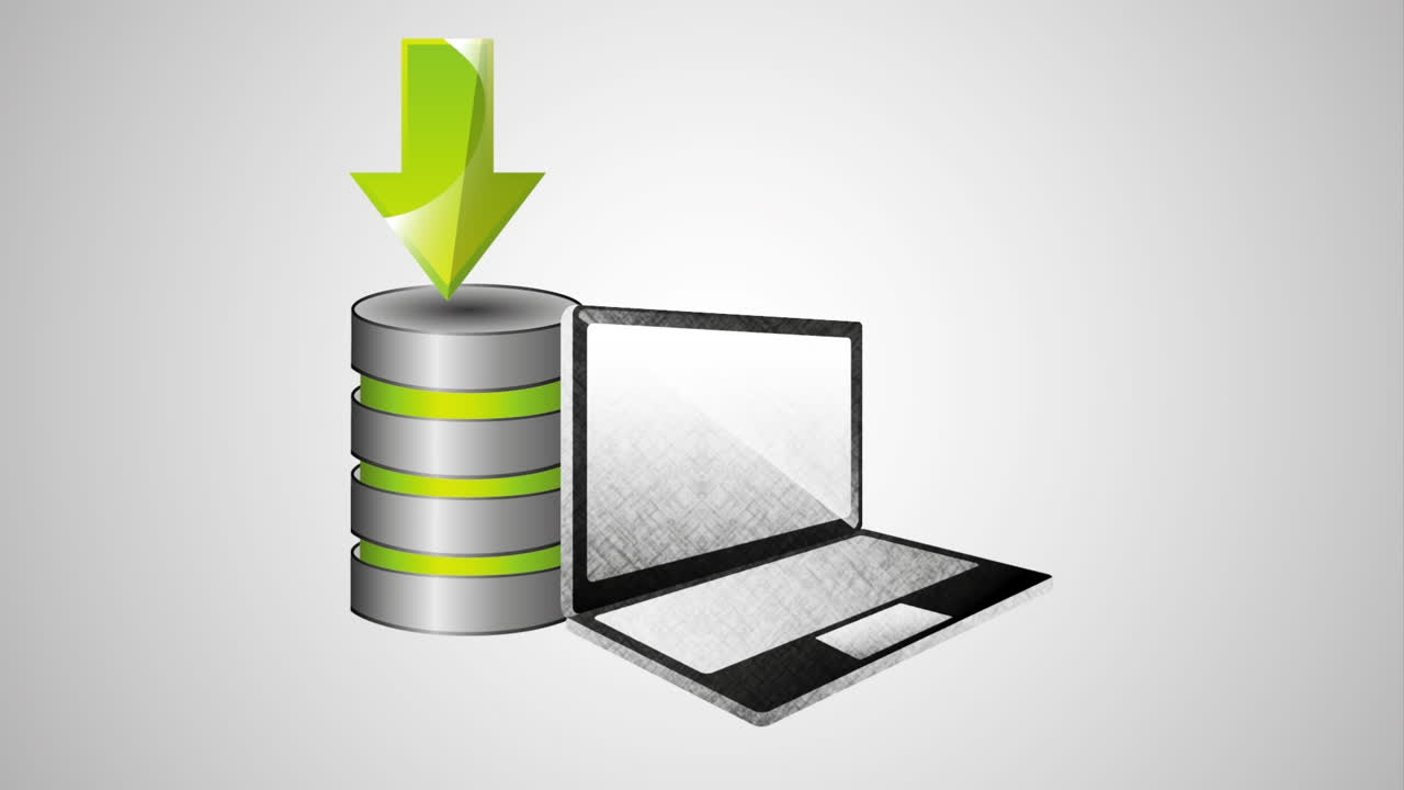 big data technology with laptop