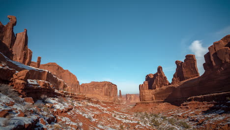 time lapse, arches national park utah usa