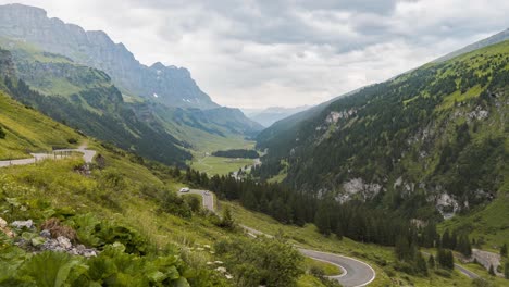 beautiful switzerland mountain landscape timelapse