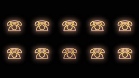 retro telephones pattern