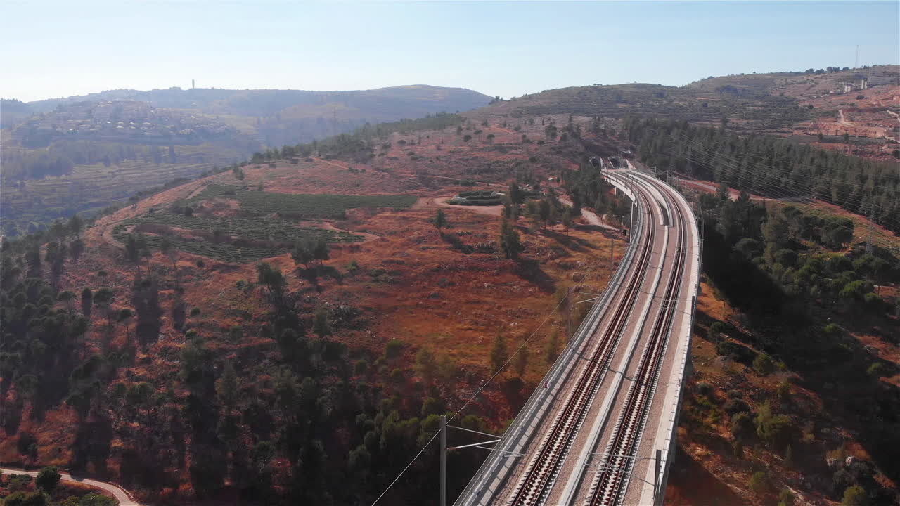 Large Railway bridge Aerial view
