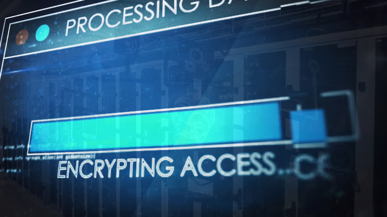 Animation of text and data processing over computer servers
