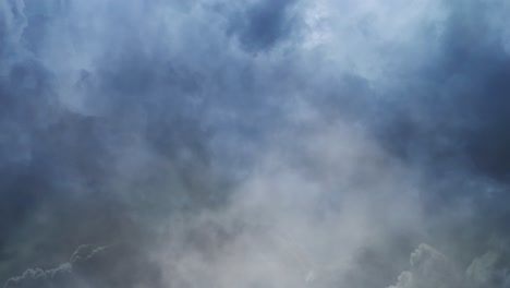 smog that became thick clouds in the sky with thunderstorms