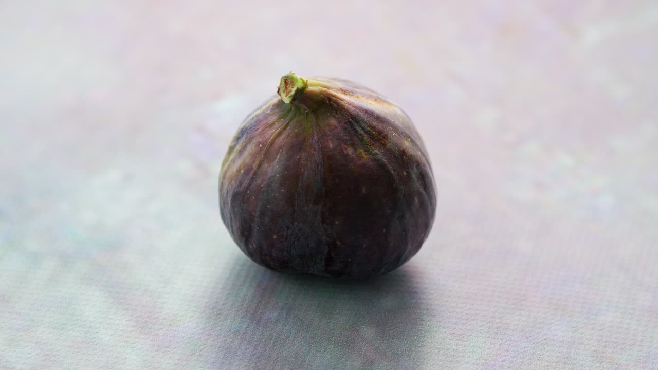 Whole fig on table 