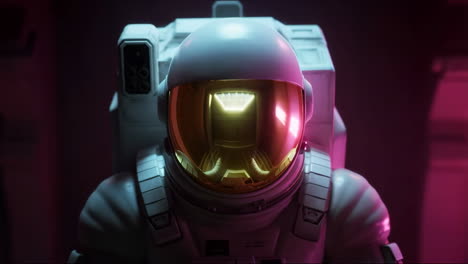 an astronaut in a space suit