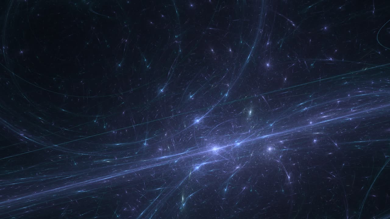 Futuristic colorful information highway