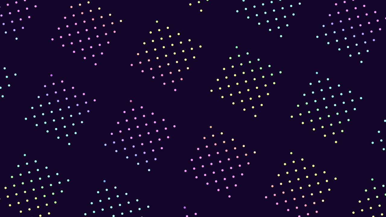 Colorful dotted grid vibrant purple, blue, and green pattern