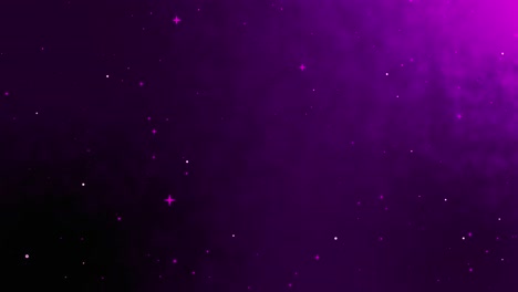 una hermosa animación de fondo púrpura que se puede usar perfectamente en navidad, estrellas fugazes en la víspera de año nuevo en el espacio exterior.