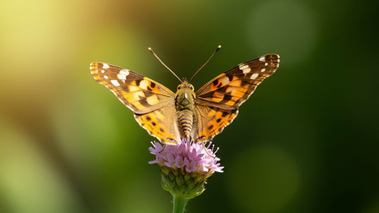 A Beautiful Butterfly Perched on a Vibrant Flower, Showcasing Its Intricate Patterns and Colors Against a Soft, Blurred Background of Nature