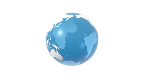 mundo globo, tierra 3d con fronteras, animación de bucle 4k