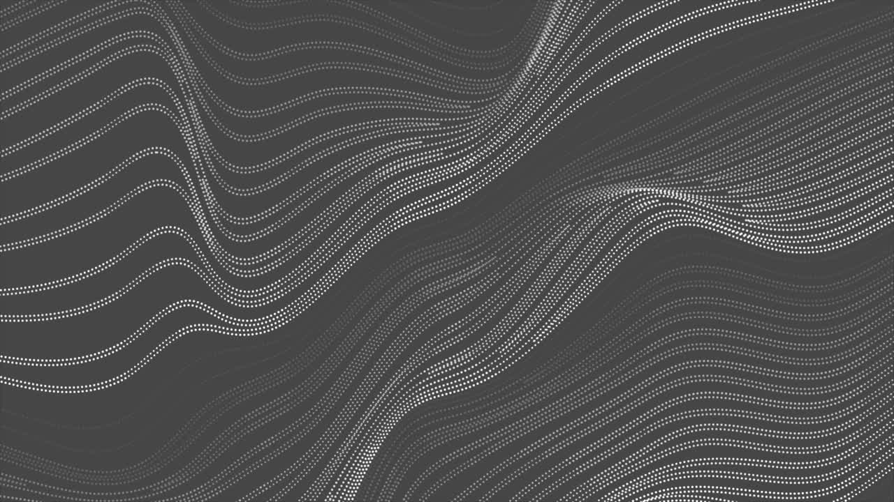 líneas punteadas grises ondas de refracción animación de video