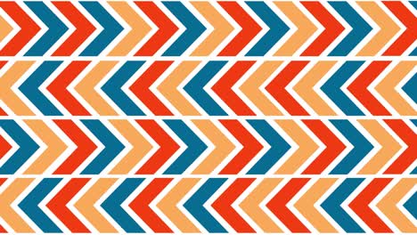 Colorful arrows that move in the opposite direction. Seamless geometric background. Animated illustration, looped graphic element