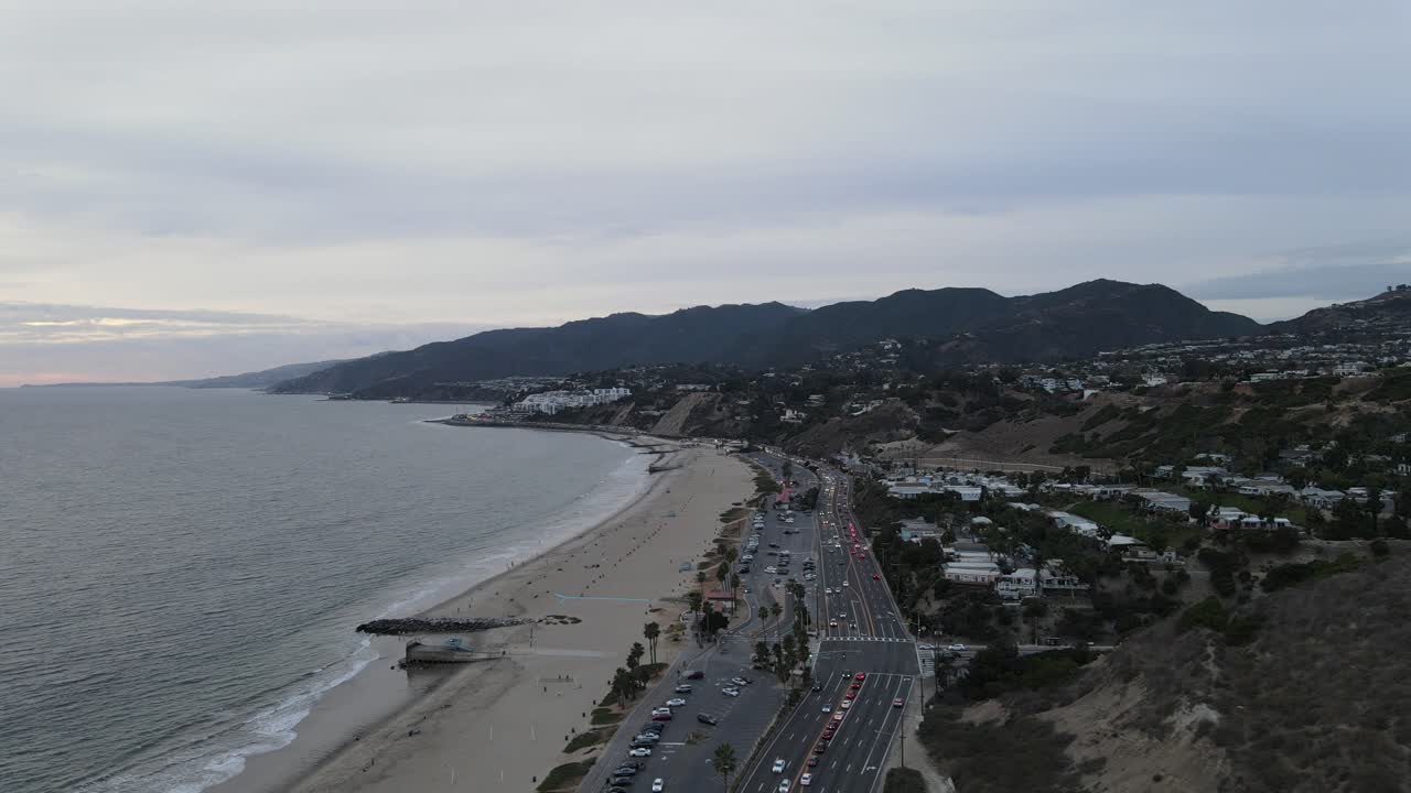 태평양 연안 고속도로 캘리포니아 공중 팰리세이드