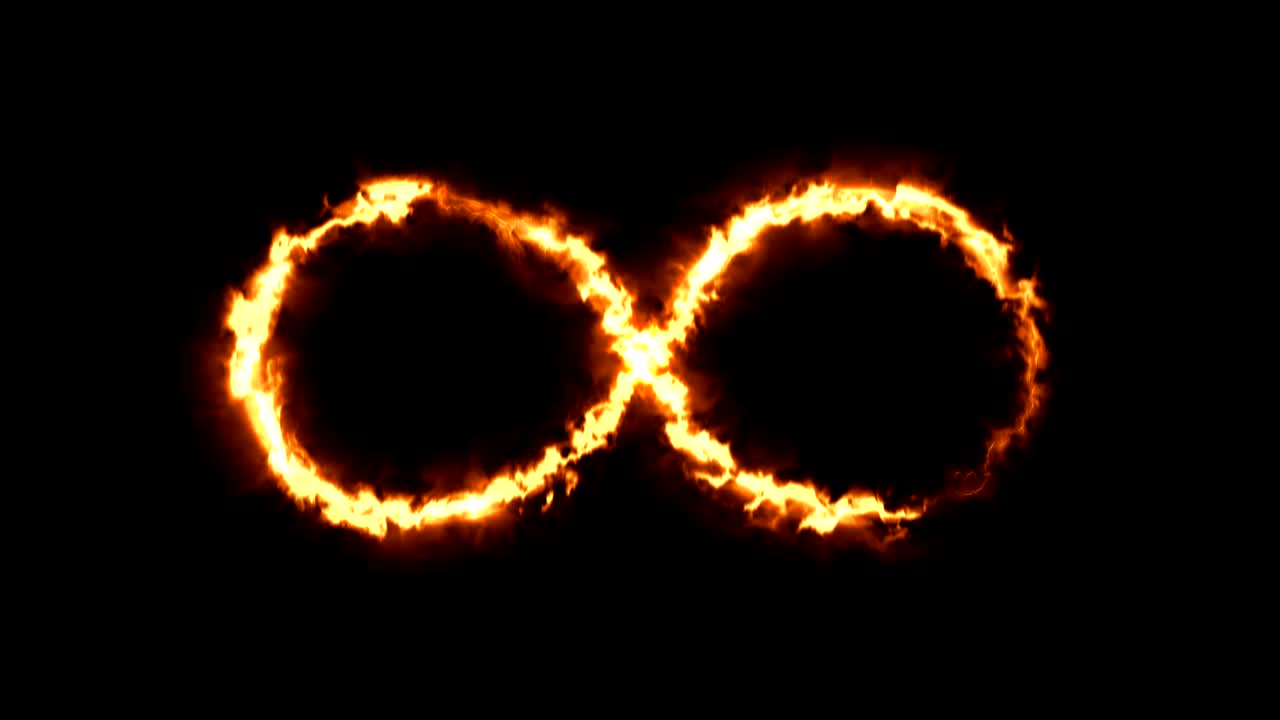 fondo abstracto con signo de infinito. fondo digital