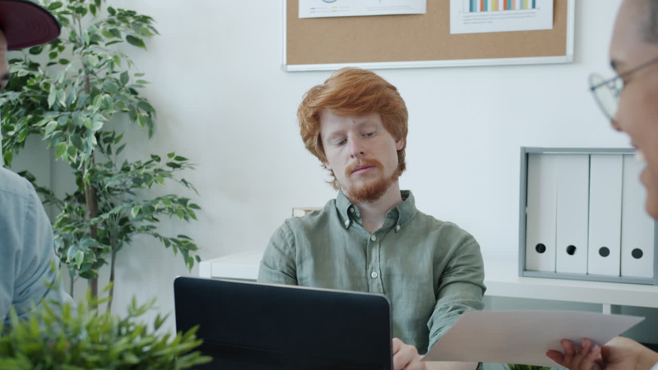 reunión de negocios en curso
