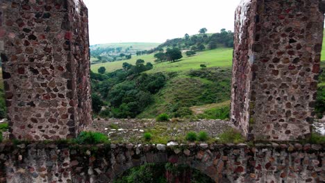 Crossing-an-acient-aqueduct-in-mexico