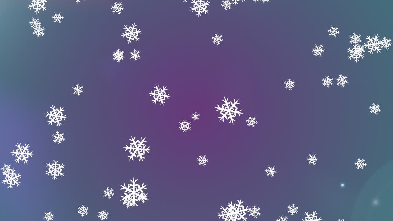 Animation of winter scenery