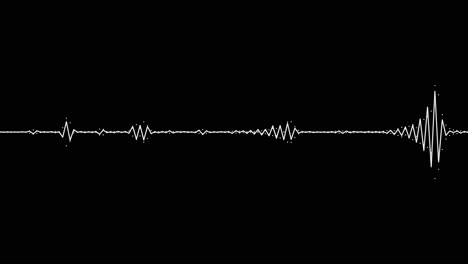 Ein-Einfacher-Schwarz-Weiß-Audio-Visualisierungseffekt