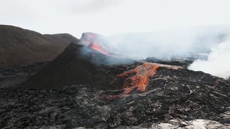 fagradalsfjall volcano in south west iceland