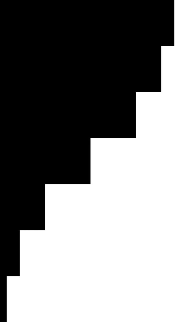 Abstract Transition Effect with Moving Black and White Geometric Shapes