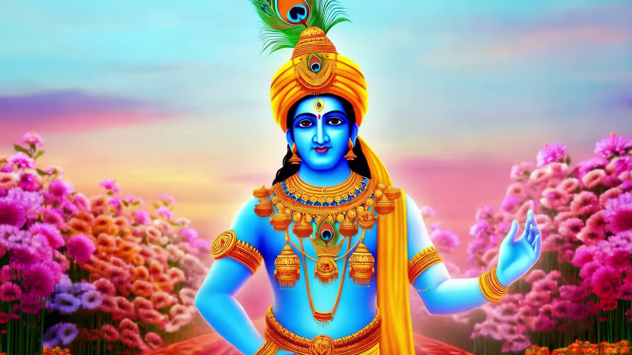 la imagen del señor krishna