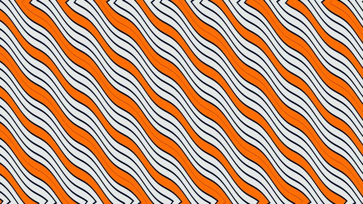 Motivo grafico video 2D con un effetto onda orizzontale che si muove verso sinistra