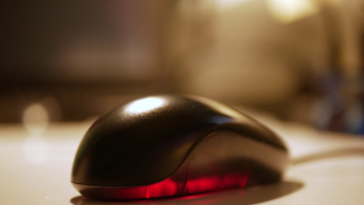 alejando el mouse de la computadora