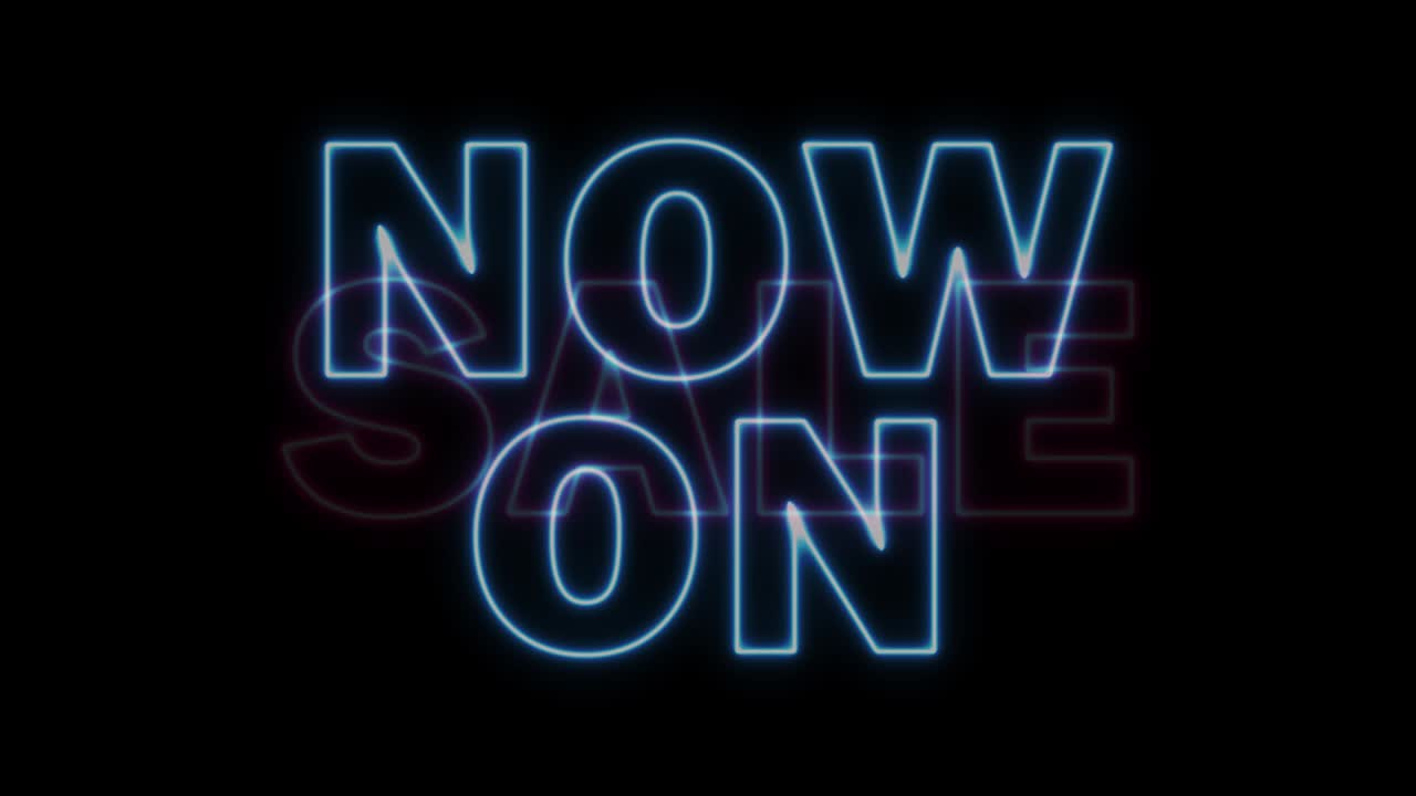 venta ahora en letrero de neón