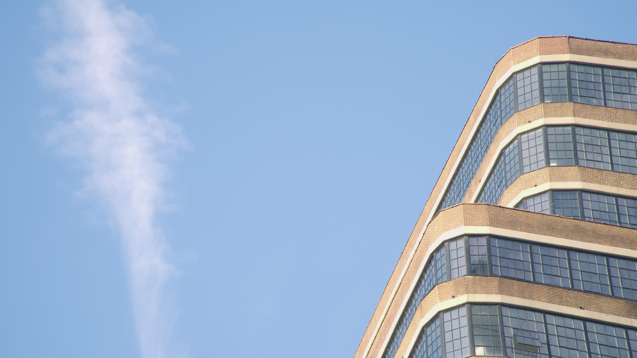 Establishing shot of a generic building in New York City. Shot on a summer morning