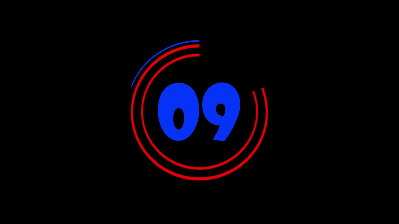 minute time keeper on background. Count down 60 to 0 second.