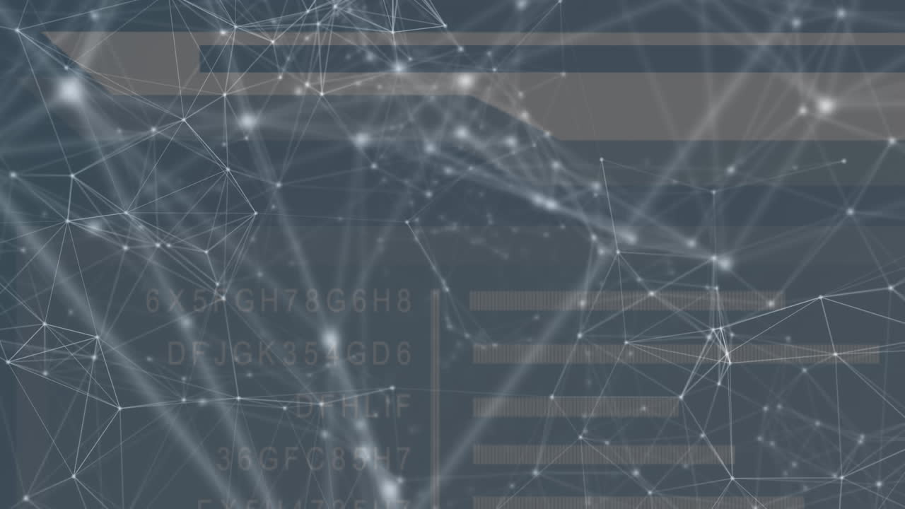 animación de la red de conexiones a través del procesamiento de datos