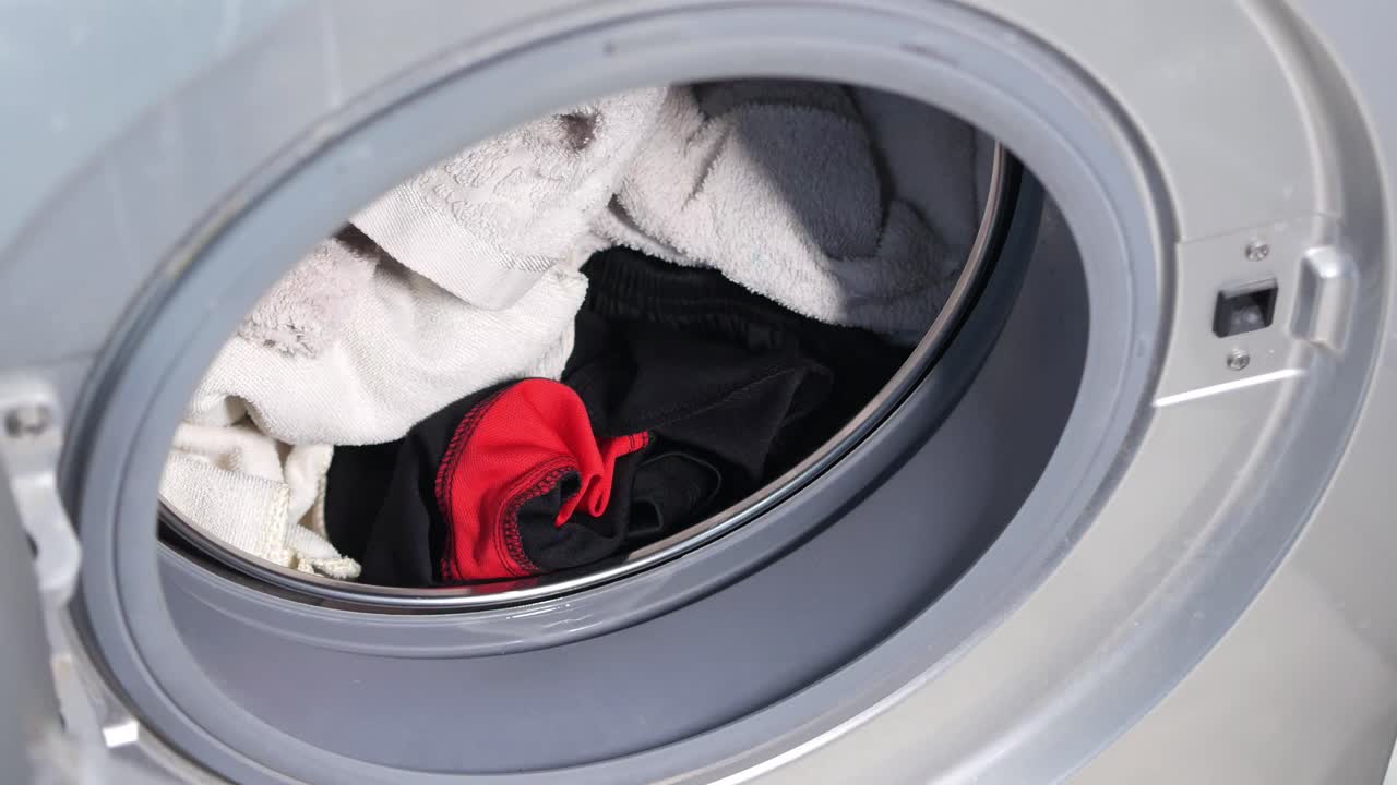 Clothes in a Washing Machine