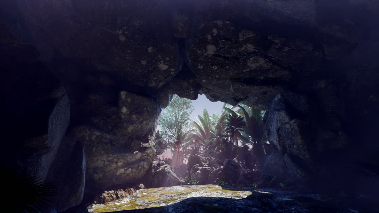 Sun Light inside Mysterious Cave