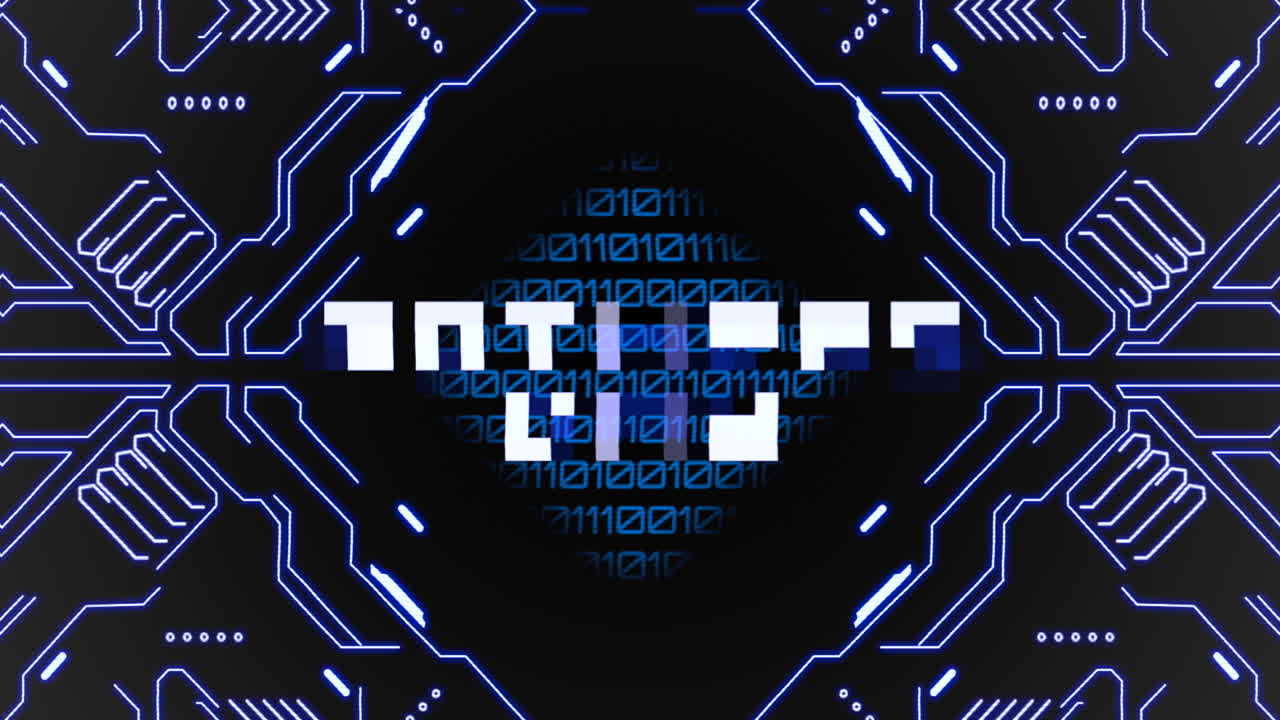 Mothers Day on motherboard with numbers and neon elements