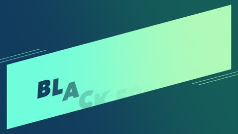 texto moderno de viernes negro con líneas en gradiente verde