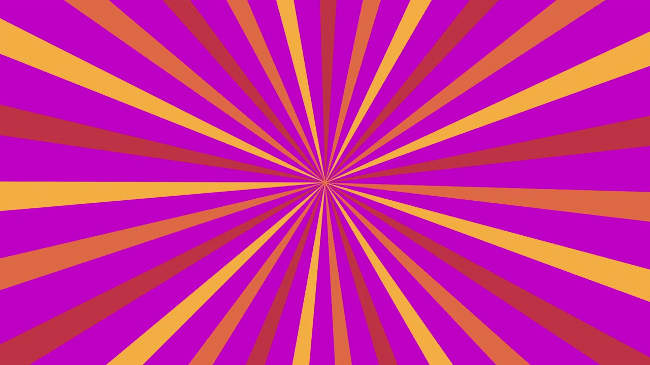 Vibrant Magenta and Orange Sunburst Radial Pattern Background