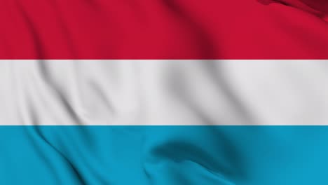 luxembourg flag seamless waving animation