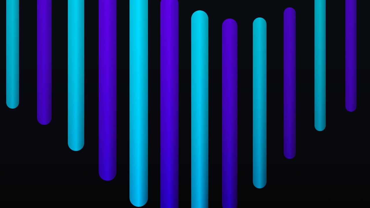 Abstract Motion Background with Vertical Glowing Blue and Purple Bars