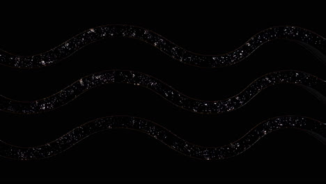 Minimalist wavy lines pattern animated overlay, transparent 4K video, alpha channel, ProRes 4444