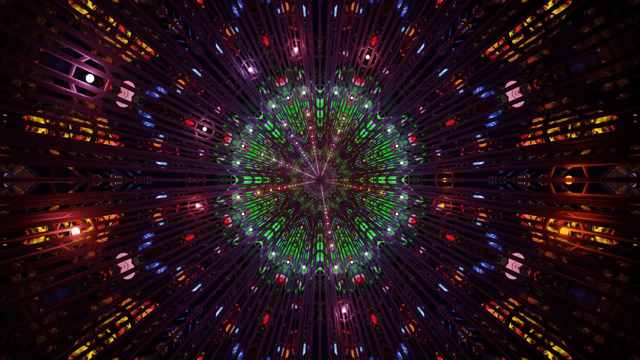 Dynamic and vibrant light patterns continuously shift and flow, creating a captivating visual display ideal for a screensaver or ambient installation that catches the eye