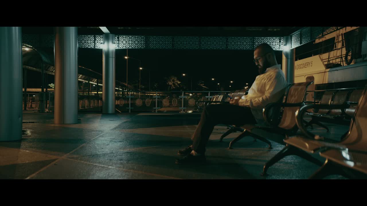 Nighttime altercation at a transport hub