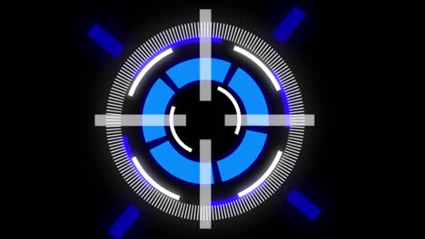 objetivo de animación de tecnología digital futurista 4k 3d
