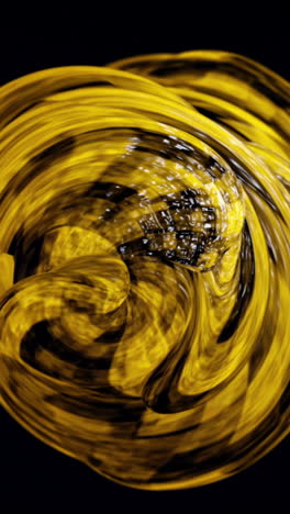 abstract yellow and black swirls